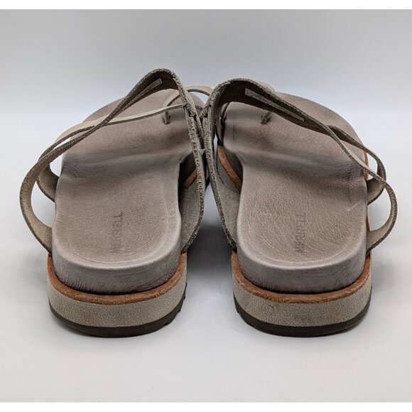 Merrell Juno Wrap Sandals Moon Suede Soft Leather Women's Size 9 Slip On Tan - Picture 5 of 7